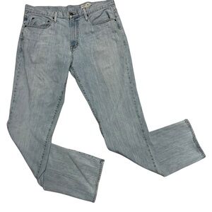 CREMIEUX Men’s Premium Denim Light Blue Wash Straight Jeans, Size 36/34